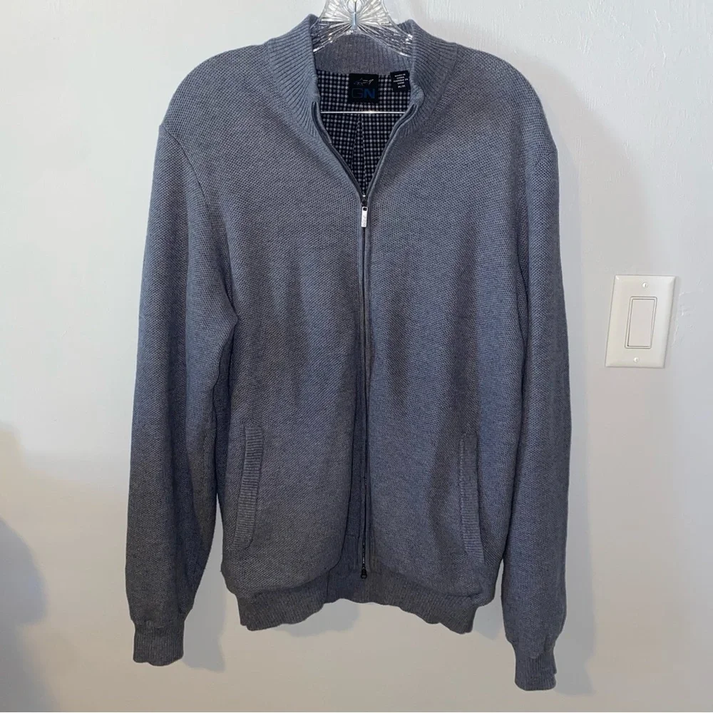 Greg Norman Gn Collection Men's M Chelsea Full Zip Wind Sweater Golf Jacket